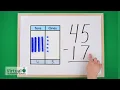 Grade 2 Math Subtraction Rocks with Base Ten Blocks