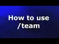 How to use team - 1 13 Minecraft Command Blocks