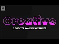 Elementor Water Wave TEXT Animation WordPress Elementor Pro Tutorial Elementor Tips and Tricks