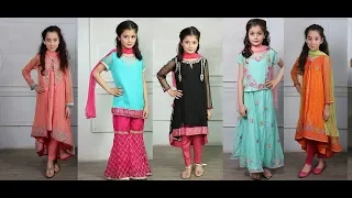 latest designer eid dresses collection 2018 for littel girls