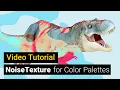 Noise Texture Operator for generating color palettes for various design techniques - Tutorial
