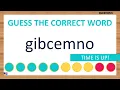 Scrambled Word Game Can You Unscramble These Words 8 Letters
