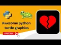 Python turtle graphics tutorial Broken Heart Shape Design Turtle graphics