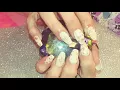 Matte white coffin nails