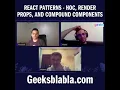 React Patterns - HOC Render props and Compound components
