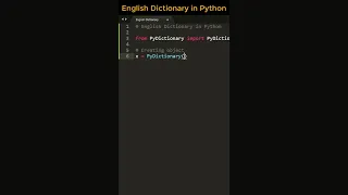 English dictionary in just three lines of python code