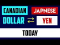 1 CAD to JPY - Convert Canadian Dollars to Japanese Yen Currency Exchange Rates Today 27 JULY 2024