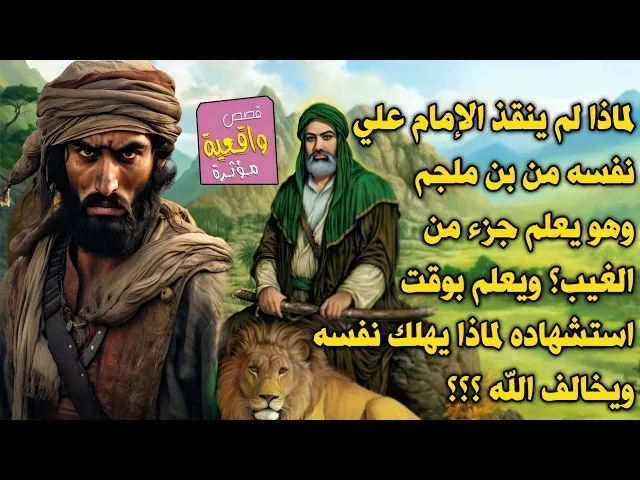 ⁣لماذا لم ينقذ الإمام علي نفسه من بن ملجم وهو يعلم جزء من الغيب؟ ويعلم بوقت استشهاده لماذا يهلك نفسه