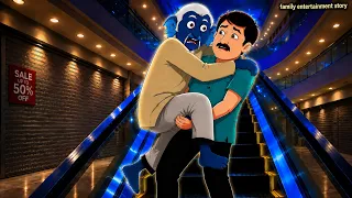 Shopping Mall e Jyanto Bhoot | ১০০ বছর পর দাদুর মর্ত ভ্রমণ 😨 | Bangla Cartoon for adults