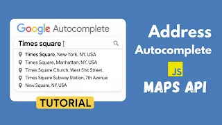 Google Maps Place Autocomplete API Tutorial - Plain HTML JavaScript Example