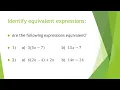 Grade 6 Math Lesson 1 8 Equivalent Expressions