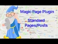 Magic Page Plugin Training Basic Features - Standard Pages And Posts