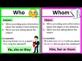 Download Lagu WHO vs WHOM 🤔| What's the difference? | Learn with examples