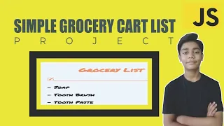 JAVASCRIPT Course Project Based Learning - Simple Grocery Cart List Using Javascript Project