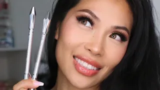 Benefit Cosmetics GIMMIE Brow Volumizing Fiber Eyebrow Pencil 4 4 5 Review Tutorial