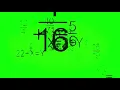 MATH EQUATION GREEN SCREEN