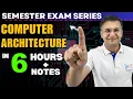 Complete COA Computer Organization Architecture in one shot Semester Exam Hindi