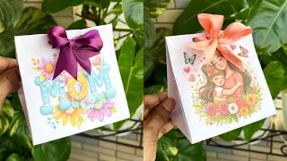 DIY cute Mother's day Gift bag idea💝🛍️ Surprise your MOM with this gift bag😍 #diy #papercrafts