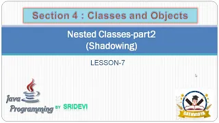 JAVA 4 7 SHADOWING NESTED CLASSES Part - 2 CLASSES AND OBJECTS JAVA TUTORIOLS