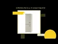 iio RM1 Retro-Mod 11 cu Ft Compact Fridge W Bright LED in Cream