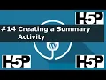 Interactive student activities - H5P Creating a Summary Activity WP Tutorial