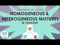 Heterogeneous and Homogeneous Mixtures in Chemistry