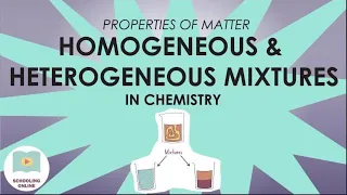 Heterogeneous and Homogeneous Mixtures in Chemistry