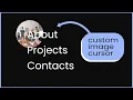 Interactive Custom Cursor Animation Cool Hover Effect using Javascript