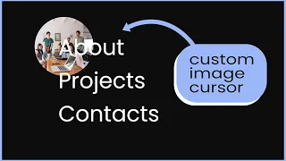 Interactive Custom Cursor Animation Cool Hover Effect using Javascript