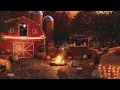 Pumpkin Farm Autumn Ambience With Cozy Crackling Fire Sounds Crickets Crunchy Leaves