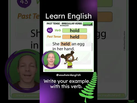 Past Tense of HOLD in English ✅ English Pronunciation of HELD | Learn English Irregular Verbs