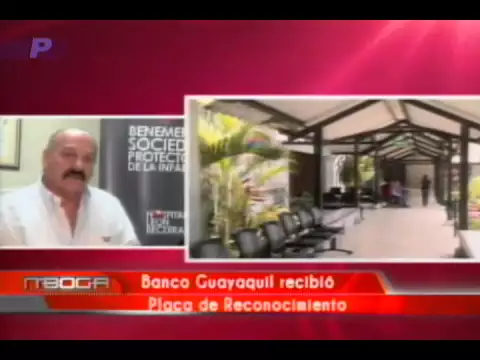 Banco Guayaquil recibió placa de reconocimiento