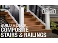 How To Build a Deck Composite Stairs Railings 4 of 5