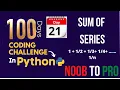 Day 21 100 Days Coding Challenge in Python