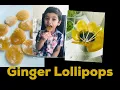 GINGER LOLLIPOPS Ginger cough drops for kids