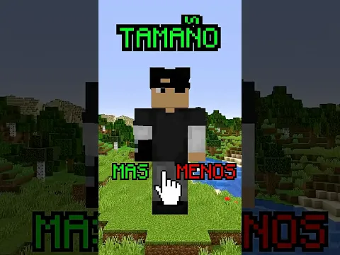 Minecraft, Pero TU CONTROLAS Mi TAMAÑO... #shorts