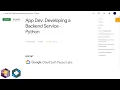 Qwiklabs App Dev Developing a Backend Service - Python GSP187
