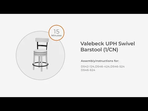 Valebeck - Full Back Swivel Stool