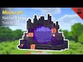 Minecraft How to Build a Dark Nether Portal Nether Portal Design Tutorial