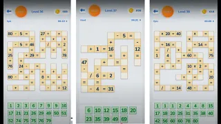 Math Crossword Number puzzle - Expert