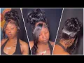 DOUBLE FRONTAL PONYTAIL WITH MESSY BUN TUTORIAL DETAILED