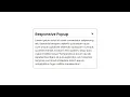 How To Make Responsive Popup Using HTML CSS And JavaScript Responsive Popup Rizowan Ahmed Safi