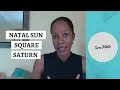Natal Sun Square Saturn Astrology Aspect Tutorial
