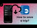 How to save a trip in MTA TrainTime
