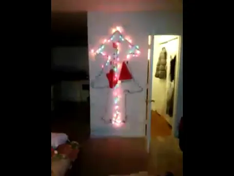 Christmas tree on the wall