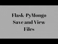 Save and Retrieve Files In a MongoDB With Flask-Pymongo