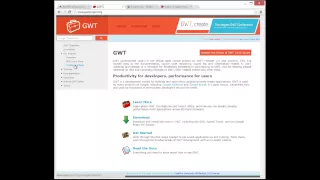 Installing The GWT Eclipse Plugin