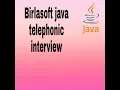 Birlasoft Java Interview