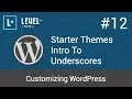 Customizing WordPress - Starter Themes