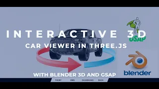 Interactive 3D Car Viewer in Three js GSAP - Rotate Focus with Buttons